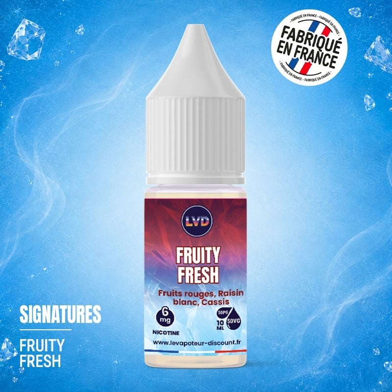 Fruits Rouges Cassis Raisin Blanc 10 ml Fruity Fresh - Le Vapoteur Discount