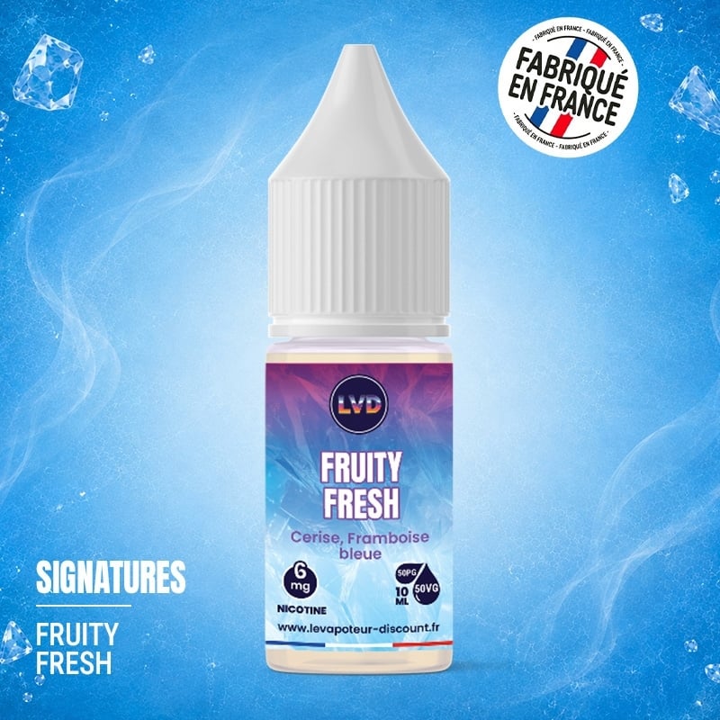 Cerise Framboise bleue 10 ml Fruity Fresh - Le Vapoteur Discount