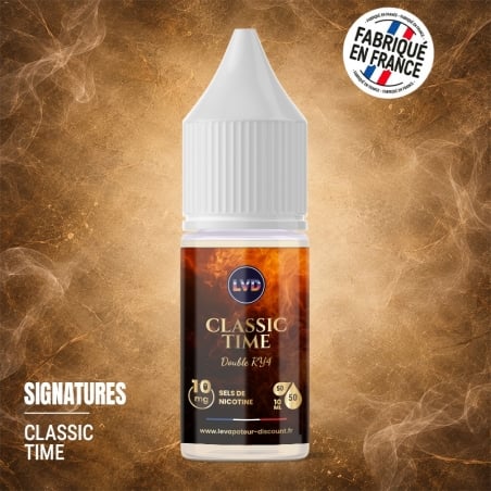 Double RY4 sel de nicotine 10 ml Classic Time - Le Vapoteur Discount