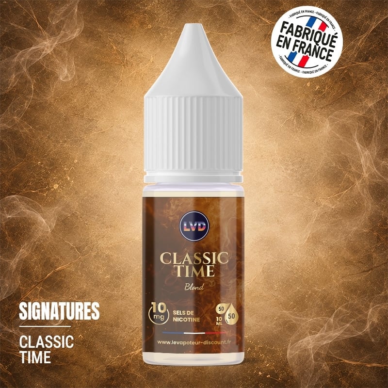 Blond sel de nicotine 10 ml Classic Time - Le Vapoteur Discount