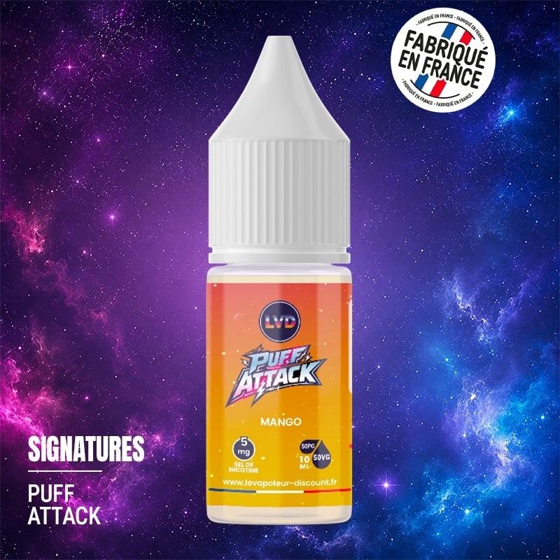Mango Nic Salt E-liquid 10 ml Puff Attack | Le Vapoteur Discount