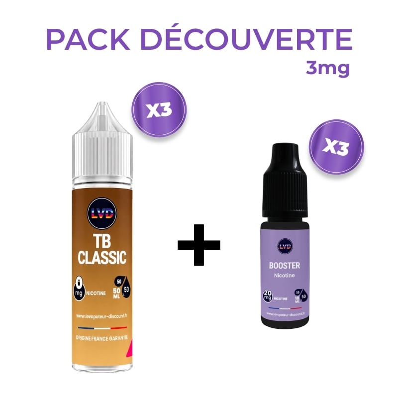 Pack eliquide Le Tb Classic 3 x 50 ml 3mg ou 6 mg | Le Vapoteur Discount