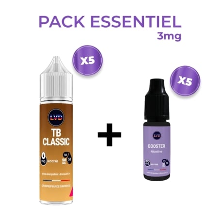 Pack Essentiel Le TB Classic 50 ml (x5) - Le Vapoteur Discount