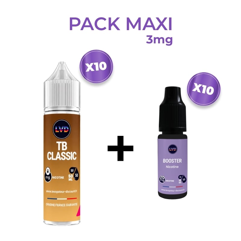 Le TB Classic e-liquid Pack 10 x 50 ml 3mg or 6mg | Le Vapoteur Discount