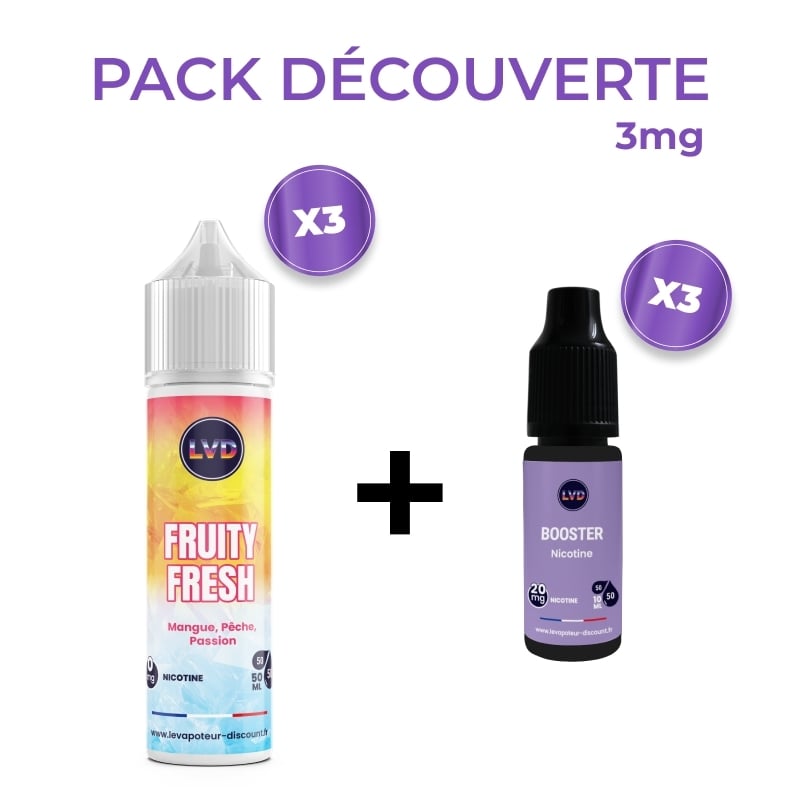 Pack eliquide Mangue Pêche Passion 3 x 50 ml 3mg ou 6 mg | Le Vapoteur Discount