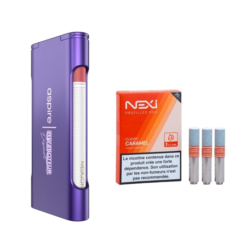 Gourmet Nexi One Dual Classic Caramel Pod Pack 20 mg - Aspire x LVD at a low price