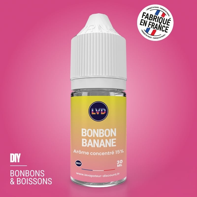 Arôme DIY Bonbon Banane 30 ml LVD pas cher | Le Vapoteur Discount