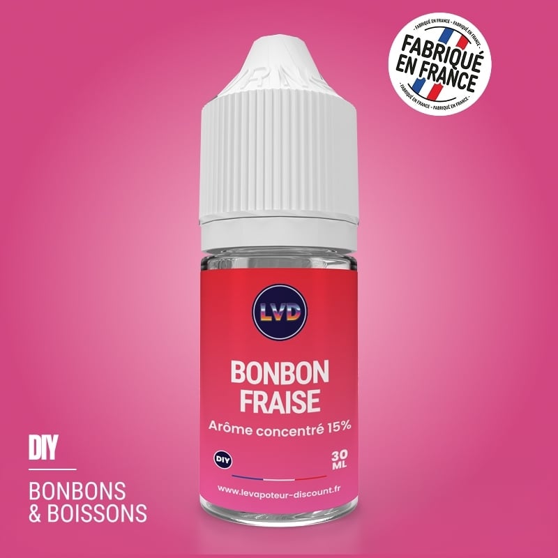 Arôme DIY Bonbon Fraise 30 ml LVD pas cher | Le Vapoteur Discount
