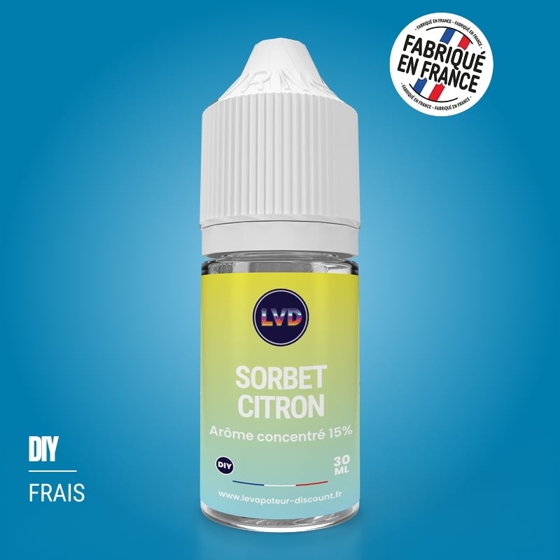 Arôme DIY Sorbet Citron 30 ml LVD pas cher | Le Vapoteur Discount