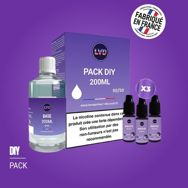 Pack DIY 3 mg 200 ml - Le Vapoteur Discount pas cher | Le Vapoteur Discount