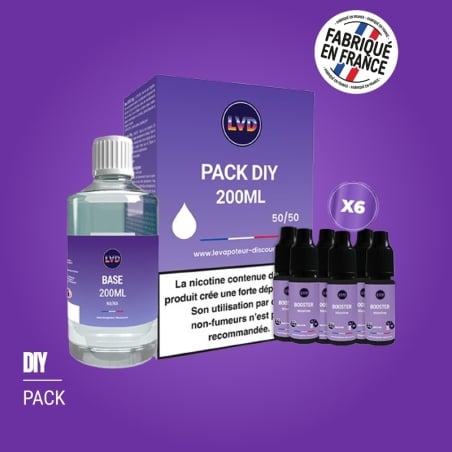 Pack DIY 6 mg 200 ml - Le Vapoteur Discount pas cher | Le Vapoteur Discount