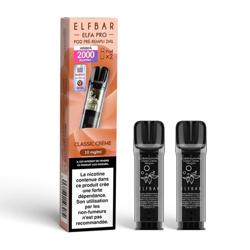 Elfa Pro Cream Tobacco Cartridges - Elfbar pas cher