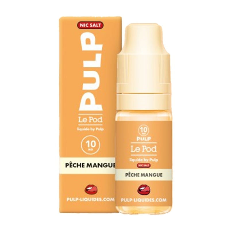 Pêche Mangue Nic Salt 10 ml - Le Pod Liquide - Pulp