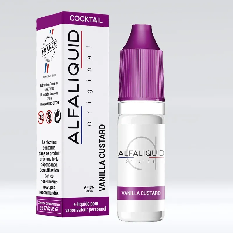 Vanilla Custard - Alfaliquid pas cher Vanilla Custard - Alfaliquid pas cher