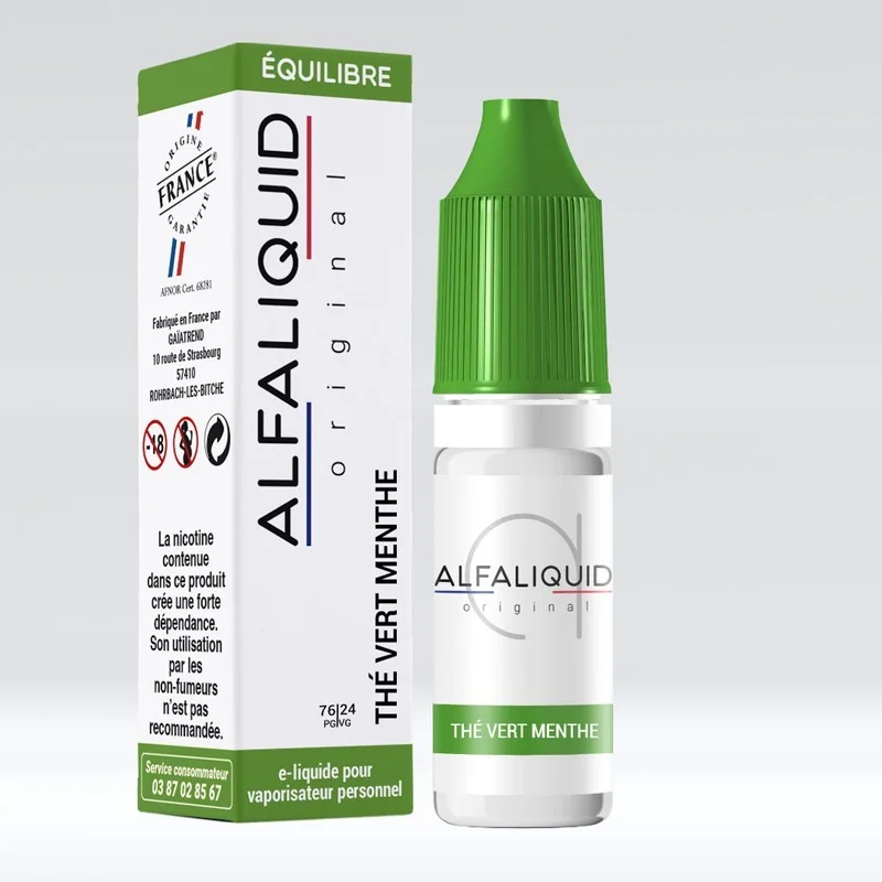 Thé Vert Menthe - Alfaliquid pas cher Thé Vert Menthe - Alfaliquid pas cher