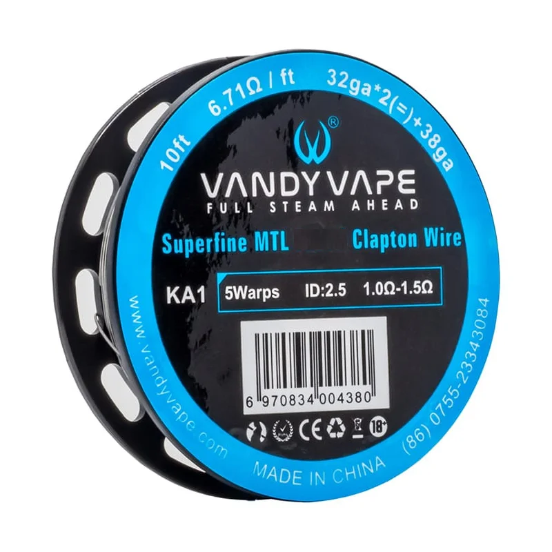 Superfine MTL Fused Clapton KA1 - Vandy Vape pas cher Superfine MTL Fused Clapton KA1 - Vandy Vape pas cher