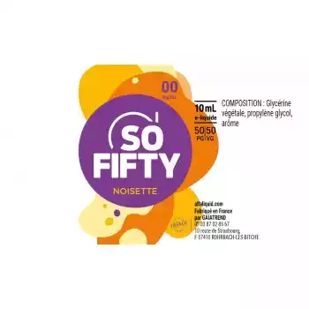 Noisette - So Fifty By Alfaliquid pas cher Noisette - So Fifty By Alfaliquid pas cher