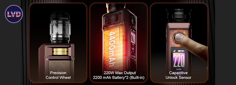 Voopoo Box Mod Drag 6 4400 mAh 220 W | Le Vapoteur Discount