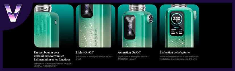Kit Vinci Spark 220 Voopoo pas cher