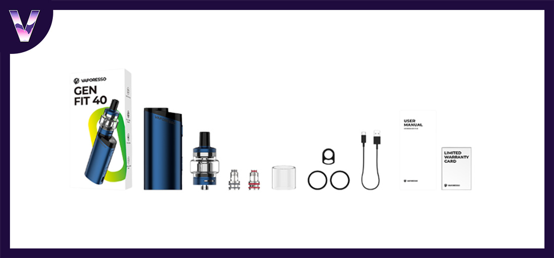 slider boite kit gen fit 40 vaporesso pas cher 