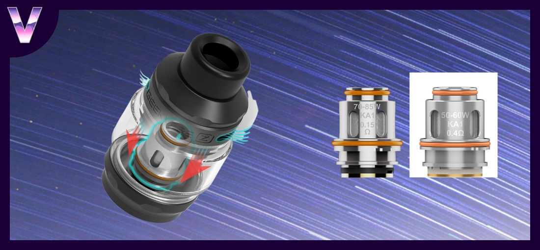 slider clearomiseur zeus kit Z200 de chez geek vape pas cher 