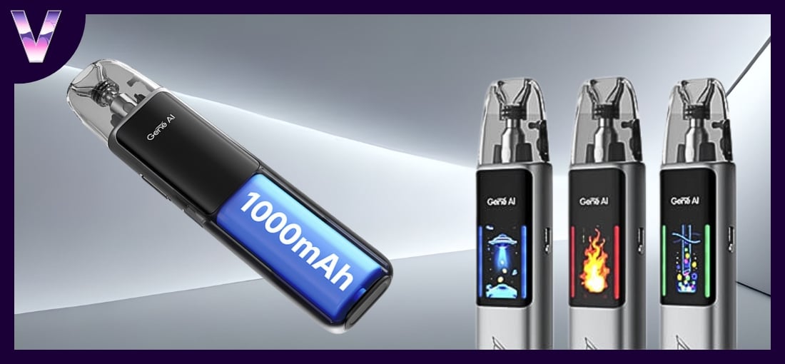 slider kit argus g2 de chez voopoo pas cher batterie 1000 mah