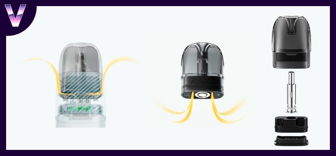 slider kit argus z de chez voopoo pas cher cartouche 0.7 ohm avec cartouche argus