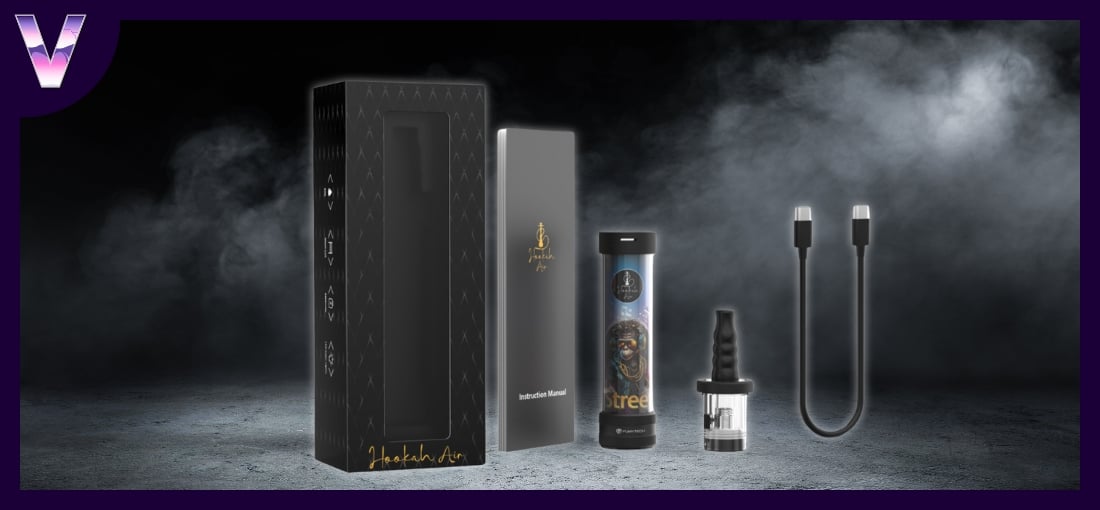slider kit hookah air e-chicha de chez fumytech pas cher boite
