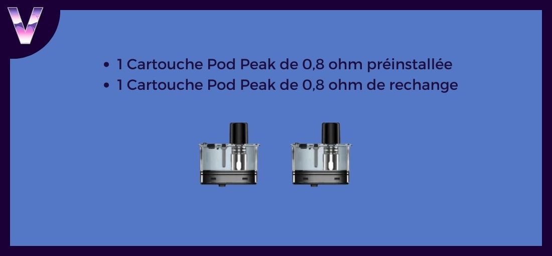 Kit peak geekvape Cartouches