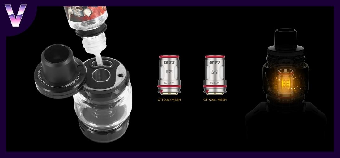 slider kit armour s de chez vaporesso pas cher clearomiseur