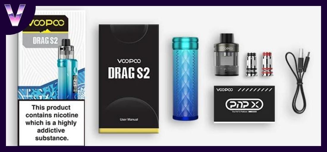 slider kit voopoo pas cher drag s2 contenu de la botie