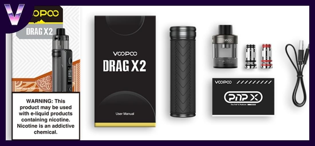 slider kit voopoo pas cher drag x2 boite