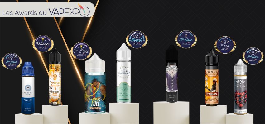 Top des meilleures e-liquides élus Vapexpo 2024