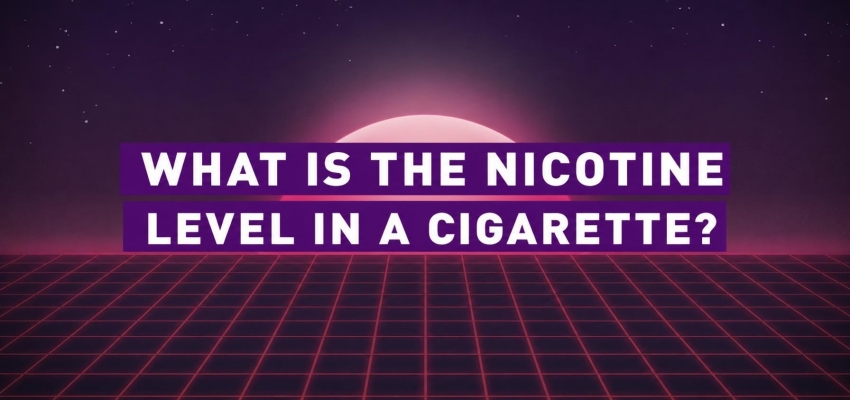 What is the nicotine level in a cigarette?