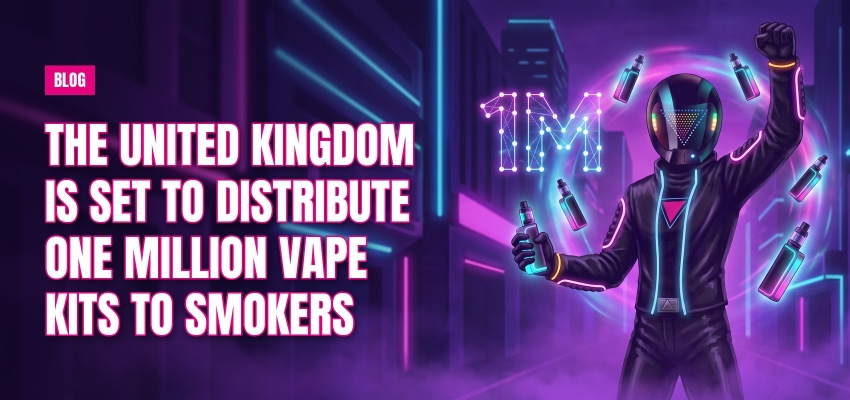 The United Kingdom is set to distribute one million vape kits to smoke