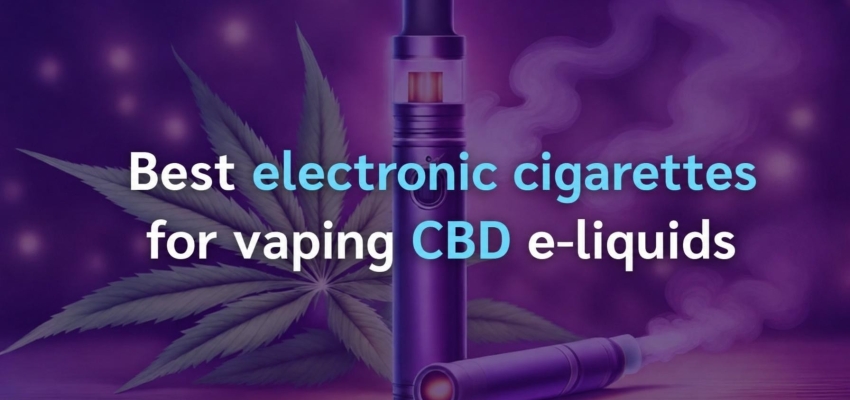 Best e-cigarettes for vaping CBD e-liquids