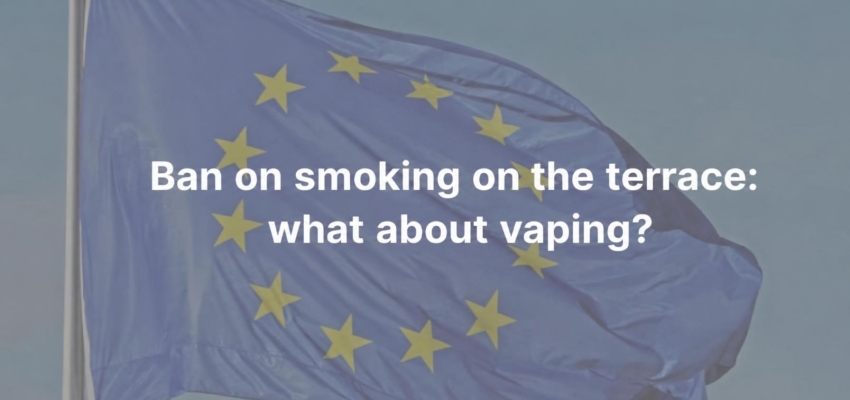 Smoking ban on terraces: what about vaping?