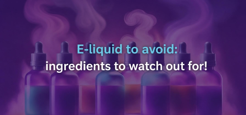 E-liquids to avoid: ingredients to watch out for