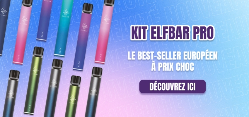 Elfa Pro Elfbar : le best-seller à prix choc sur Le Vapoteur Discount