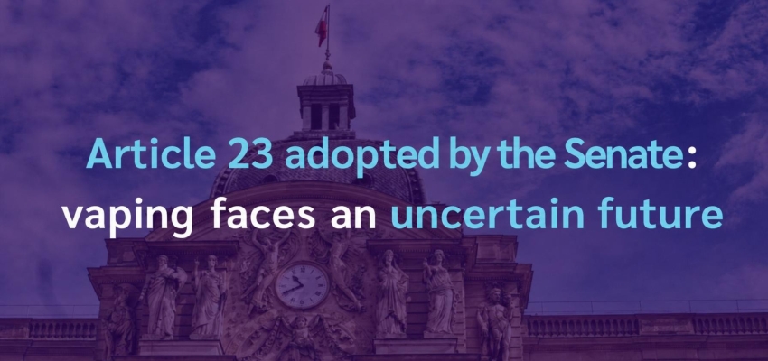 Article 23 passed in the Senate: vaping facing an uncertain future